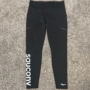 Saucony Black Athletic Leggings